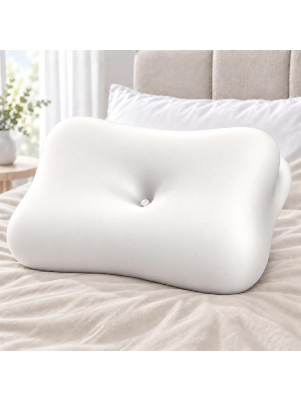 Ergonomic Memory Foam Cervical Pillow for Neck Pain Relief, Contour Design, 2